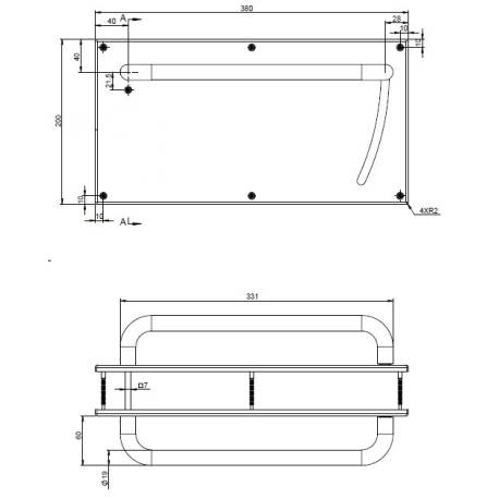Paire de béquilles rallongées bec de cane Project 20 avec ressort de rappel