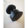 Bouton fixe sur rosace ronde série « Project », epoxy noir