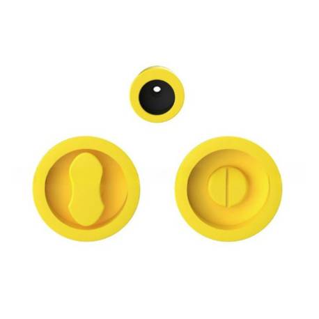 Cuvette encastrée MOOD ONE ronde Ø 57 mm sans serrure ,C09 Jaune citron