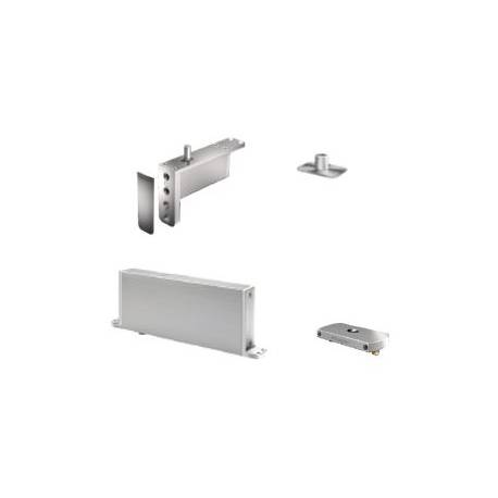 Ensemble pivot Système M réf. STM+40-AA/TP40  avec plaque rectangulaire inox